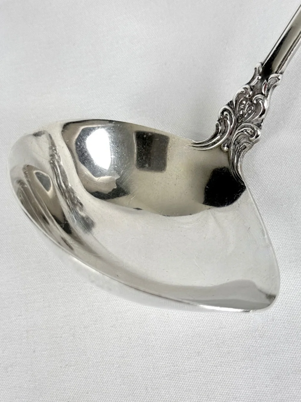 Vintage 1970s Grand Renaissance Sterling Silver Gravy Ladle Reed and Barton